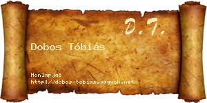 Dobos Tóbiás névjegykártya